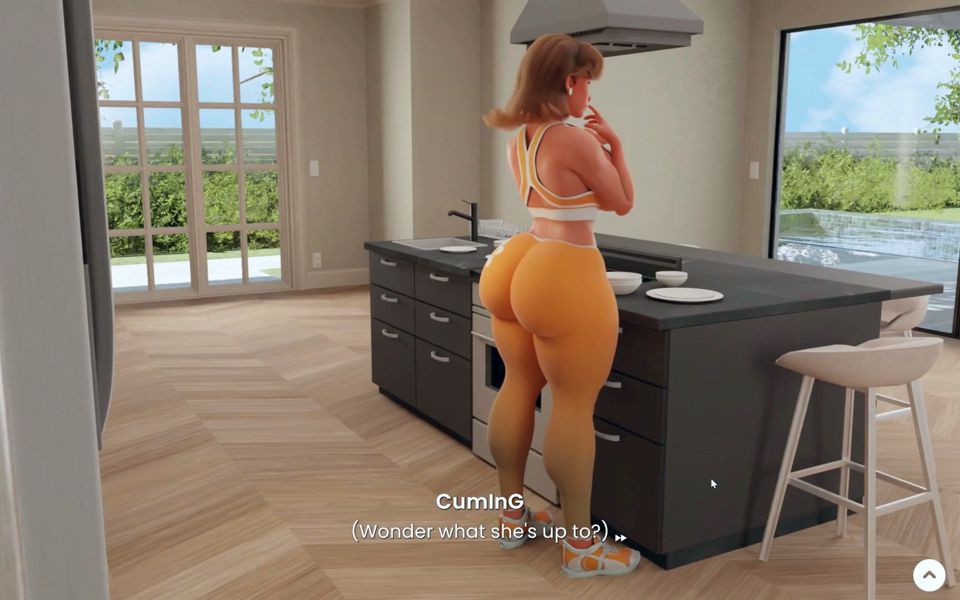Mansion Days TABOO Hentai Game Ep.2 CAUGHT with a HUGE BONER by my STEP MOM in the kitchen !