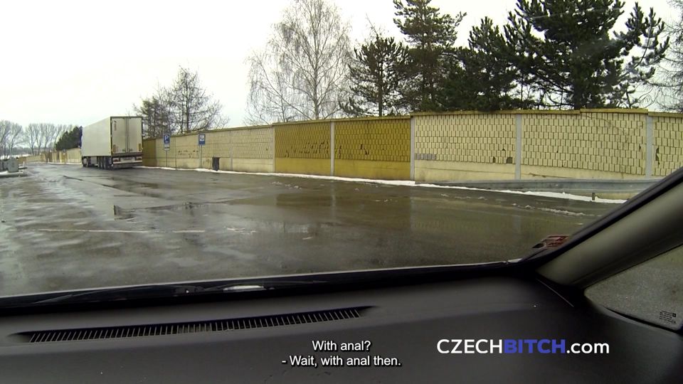 Consensual Bareback Anal in the Car Park (Czech Bitch)