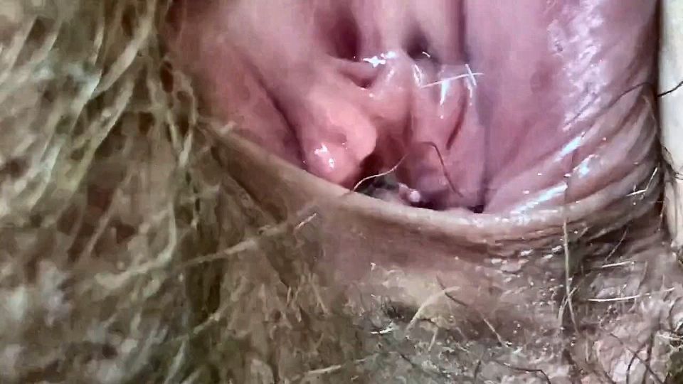Extreme close-up big clit vagina asshole mouth giantess fetish video hairy body!