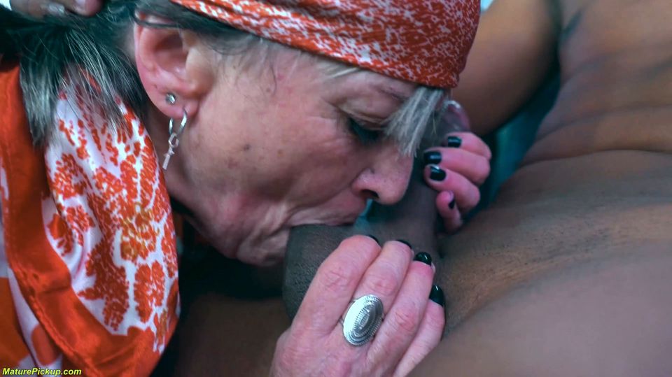 Granny Ass Destroyed by a BBC in Driving Van