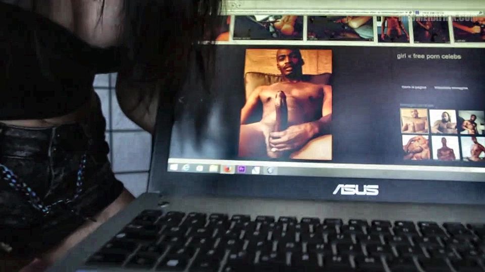 Dark haired MILF loves big black cocks