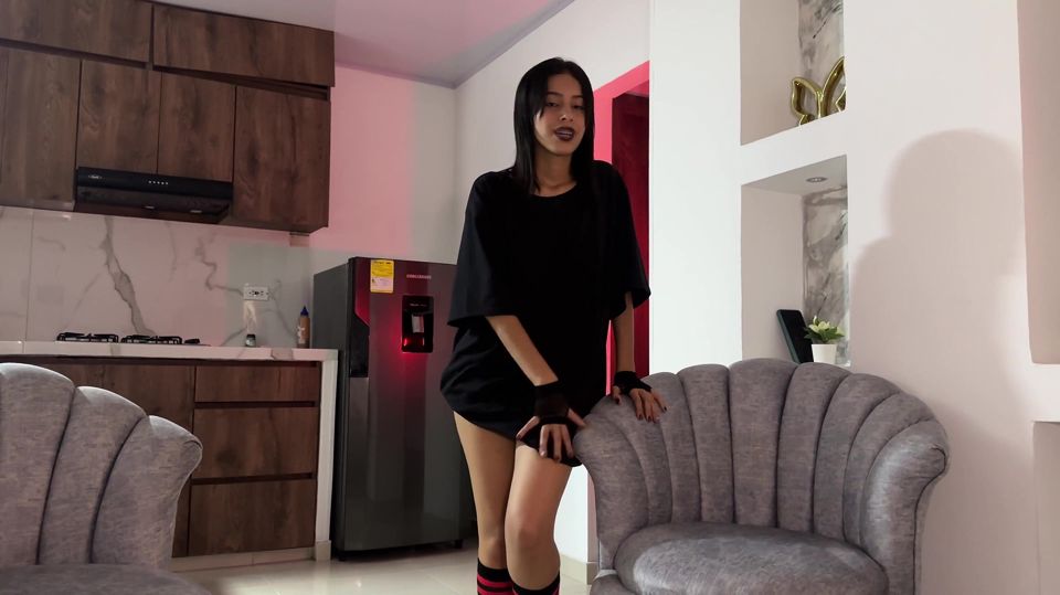 POV Fucked My Weird Big-tits Goth Friend for the First Time in Exchange for Helping Me with Homework