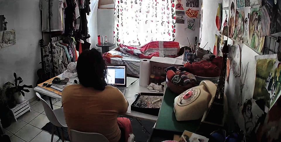 Stepfather on the Stepdaughter While Doing Homeoffice
