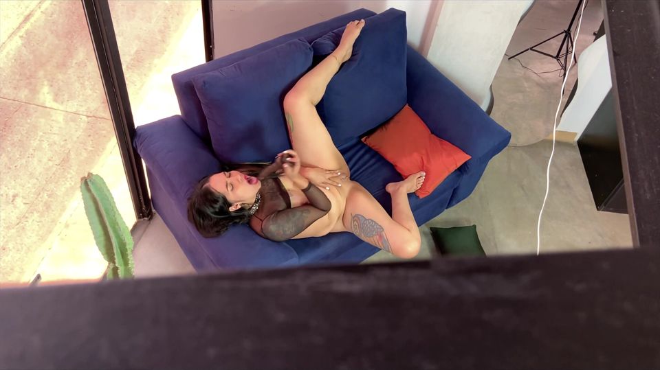 Voyeism- My Roommate Is a Voyerist, He Records Me While I Masturbate in the Living Room of My House