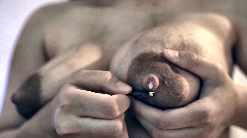 Giantess Girl Humiliates Her Tiny Husband by Using His Belly Button as a Stick and Breast Milking Him and Dripping It on Him
