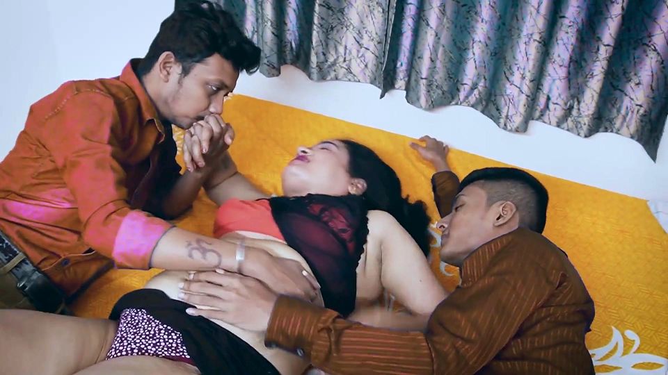 A Desi Girl Don't Control Herself After Party Sex, Threesome Hardcore Sex