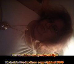 Nurse Vicki playing with herself on the bed