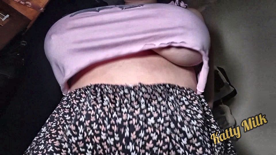 Playing With My Huge Tits In Front Of The Camera