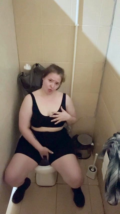 My full naked risky public toilet masturbation