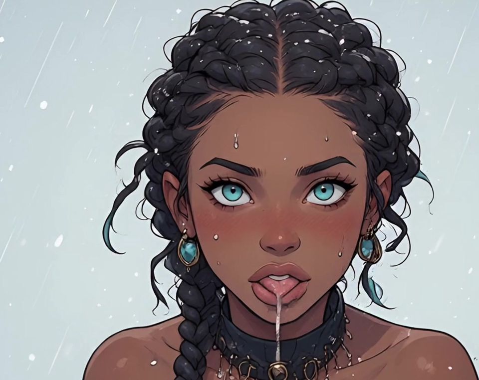 Gorgeous Afro Women in the Cold of Winter part 2, Hentai, artificial intelligence, animation, uncensored