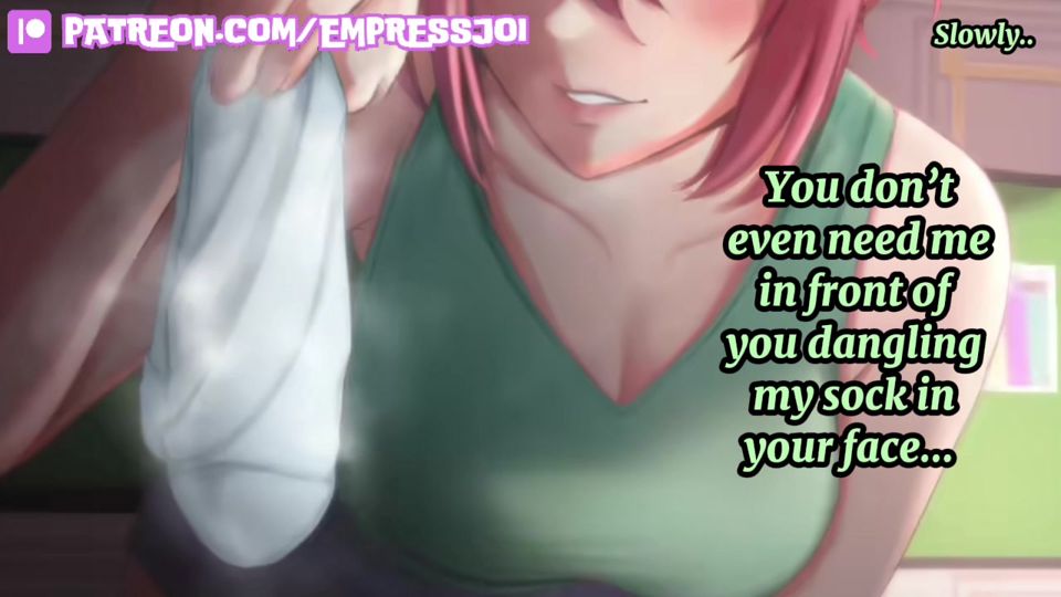 Femdom Hentai JOI: You are Addicted to my Superior Smelly Socks...
