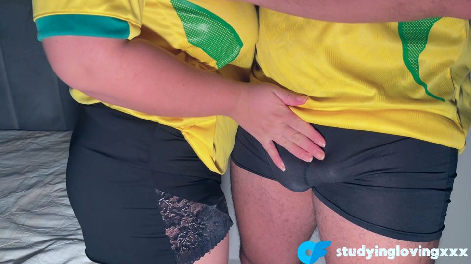 Homemade Brazil Jersey Couple Real Chemistry POV - STUDYINGLOVINGXXX