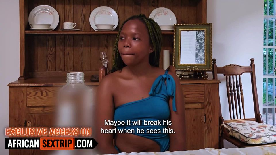 This HOMESCHOOLED EBONY TEEN said her parents were strict... ended up SWALLOWING every drop