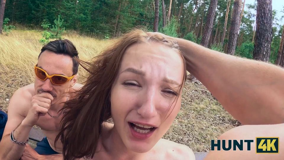 HUNT4K. He spotted the Couple at a Nudist beach and joined them