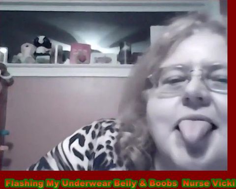 Nurse Vicki Flashes Her Under Wear