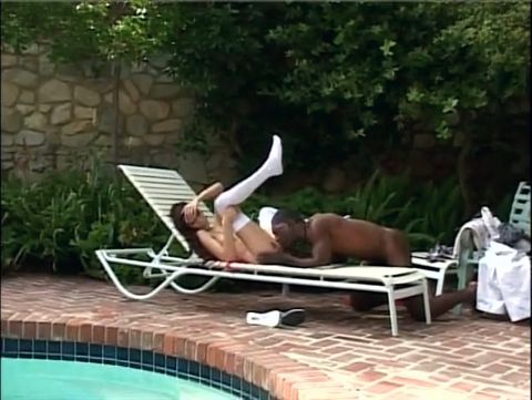 Brunette Beauty with a Great Body Gets Fucked, Facialed by a Hung Black Dude