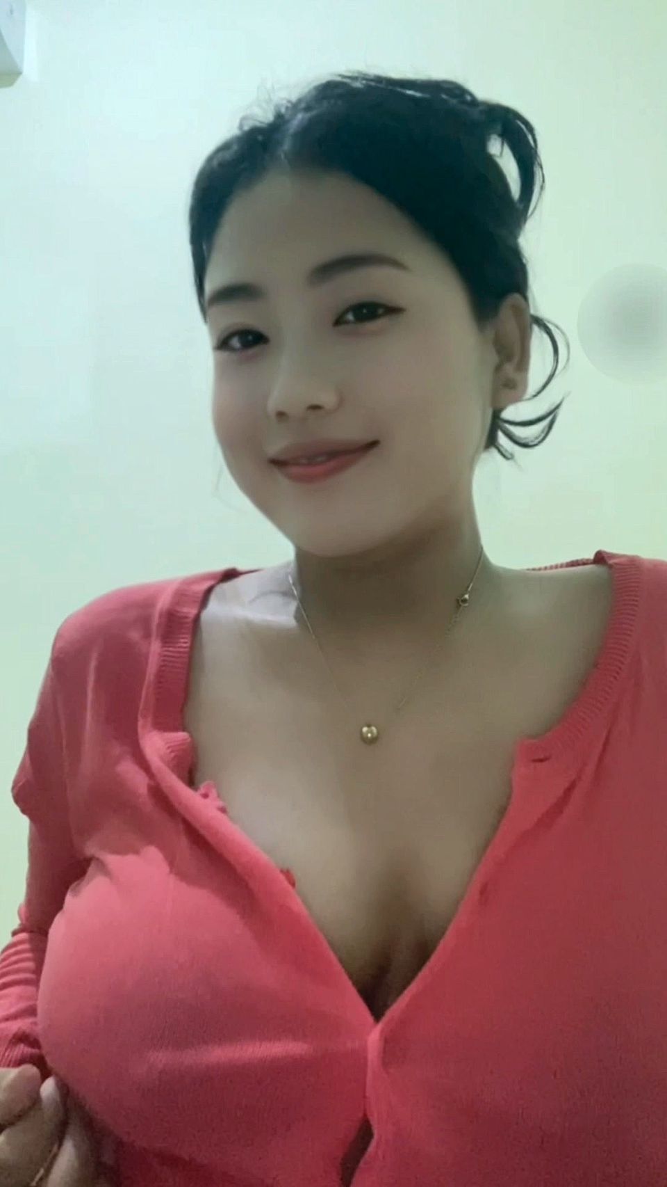 Horny young mom with big tits home alone
