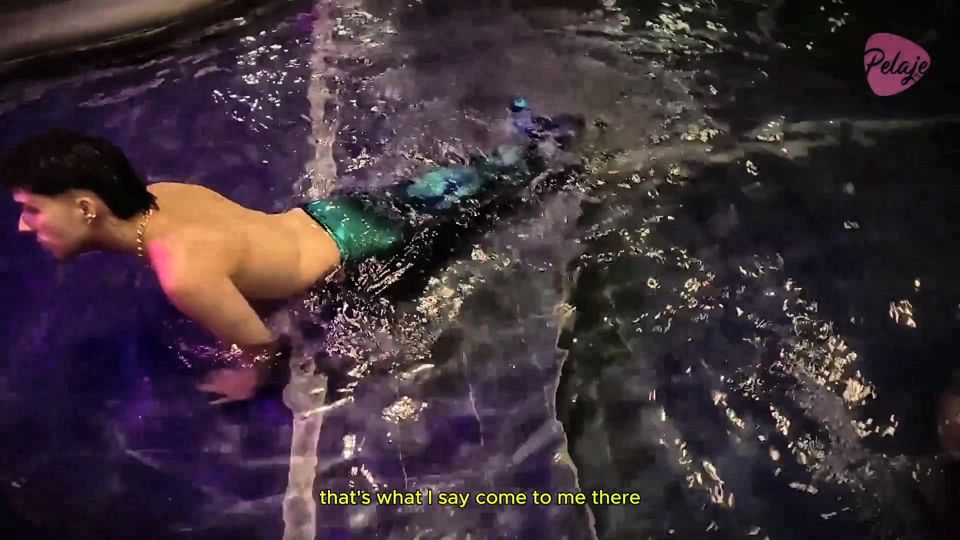 Merman Eats His Mermaid Friend's Pussy, and Then She Gets All His Cum Out