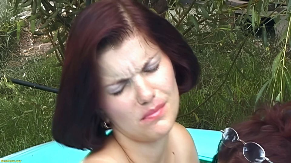 Oiled Stepmom Gets Outdoor Pussy Fisted