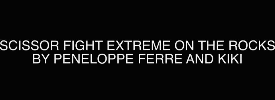 Scissor Lesbian Fight Extreme on the Rocks