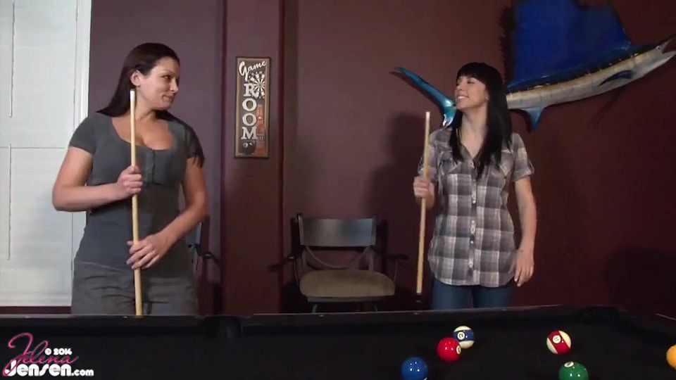 Let's Play Strip Pool! Jelena Jensen and Aria Giovanni!
