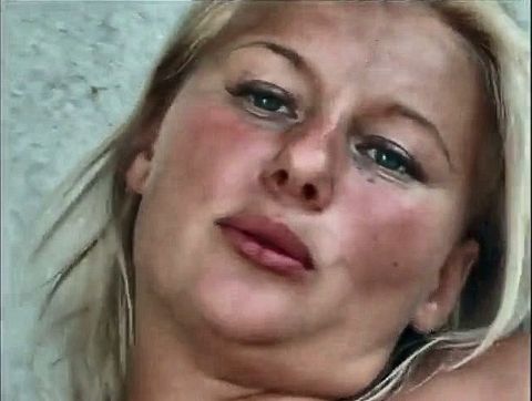 Young blond slut enjoying big dick