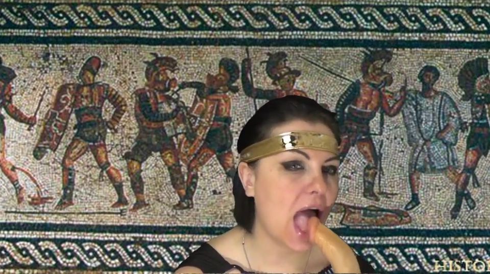 True Roman goddess sucking your cock