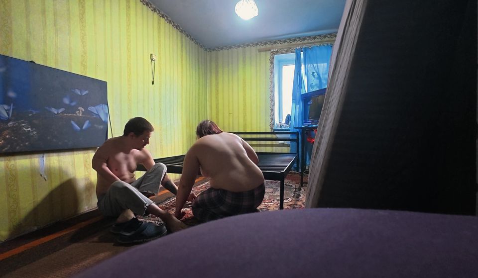 Behind the scenes, uncut. We're building a new sex bed