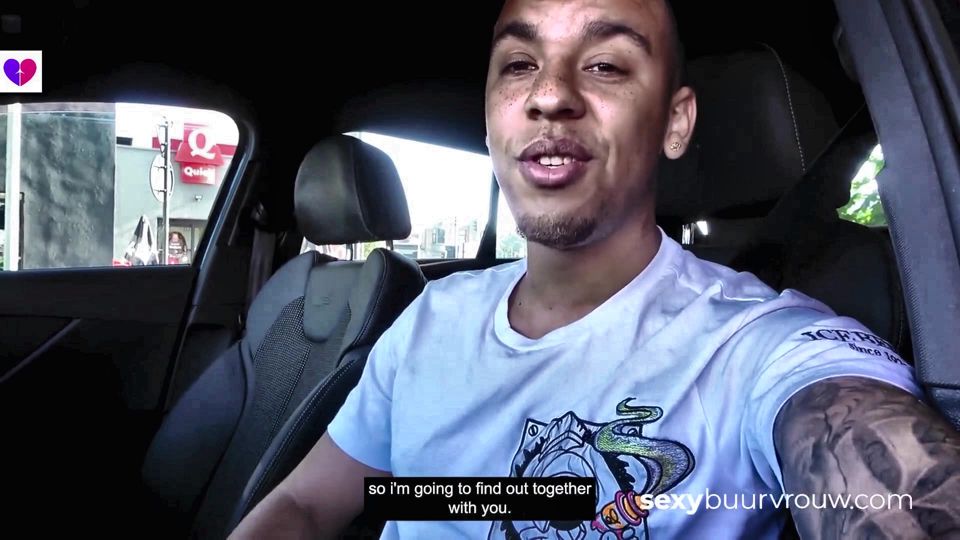 Interracial: Black guy fucks teen in his car (Holland porn)