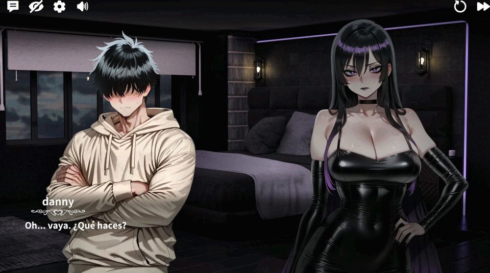 Hot gothic stepmom climbs on top to pleasure herself