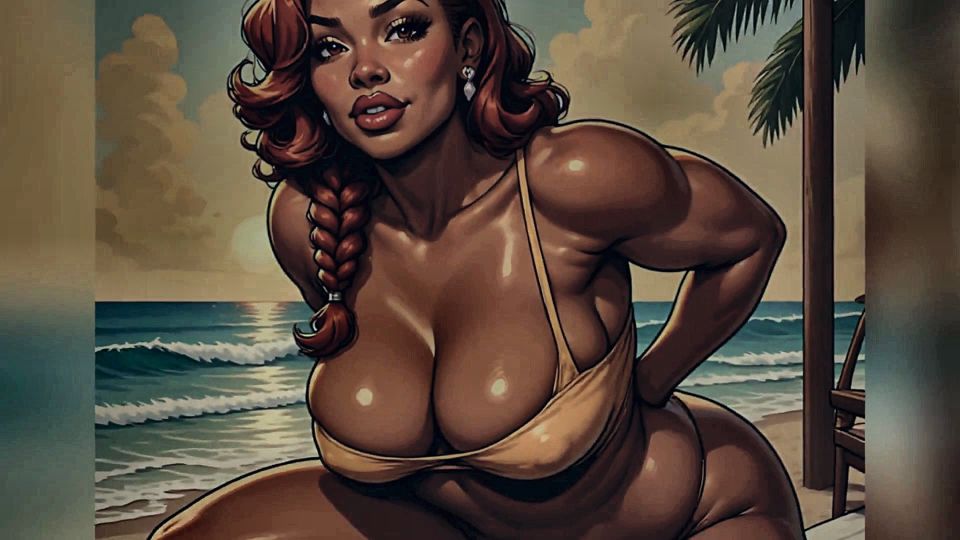Tanned Beach Babes Ai Art