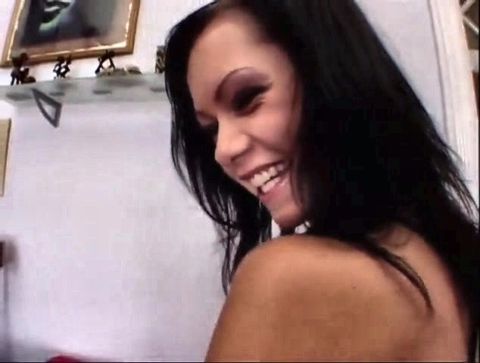 Sexy brunette gets anal fuck and cum in mouth