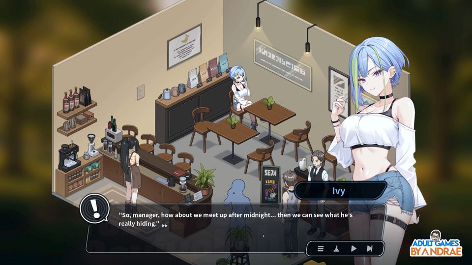 Sex, Secrets & Used Tech Gameplay Part 4 - Creampie at the Coffee Shop