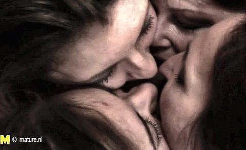 Four old and young amateur lesbians get nasty and wet