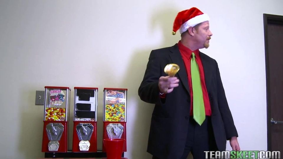 InnocentHigh Christmas teen Nina Lane fucks redhead coach