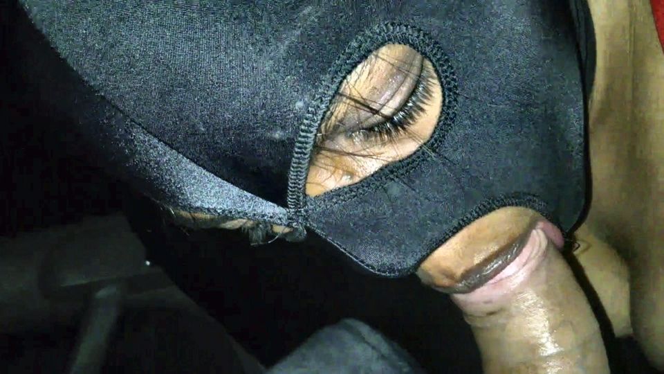 Black Ebony bitch sucking my hard cock