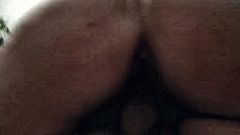 Wife blessing me with reverse cowgirl