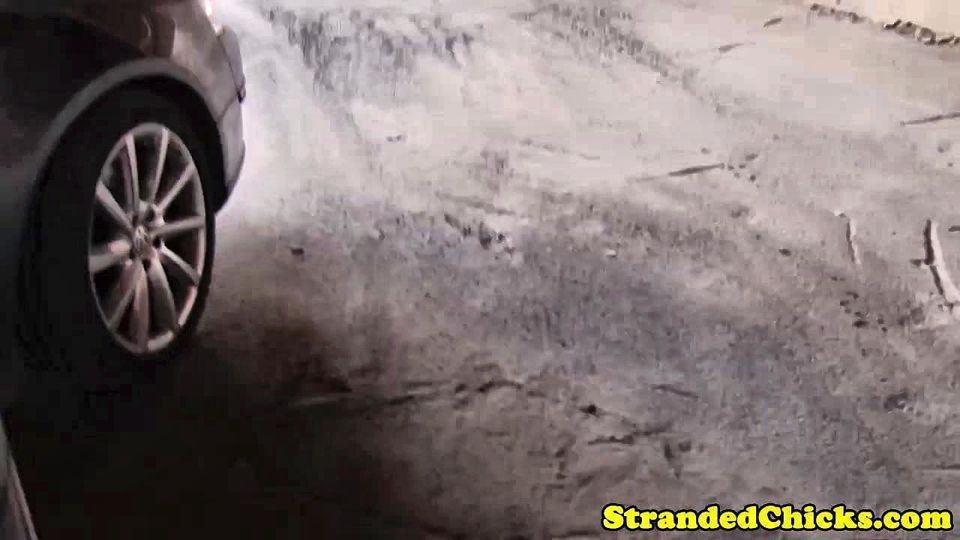 Hitchhiking raven sucking cock