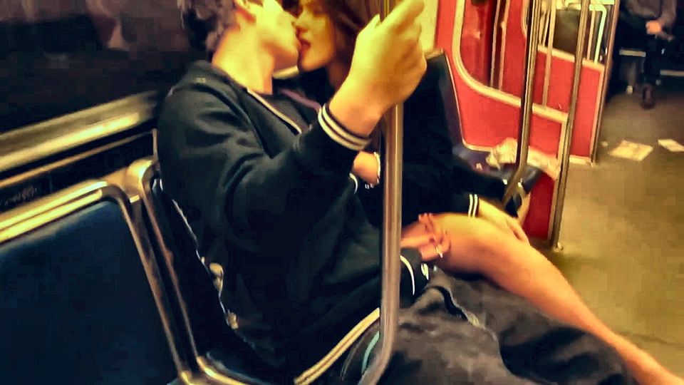 Nasty Couple Make Out on the Skytrain