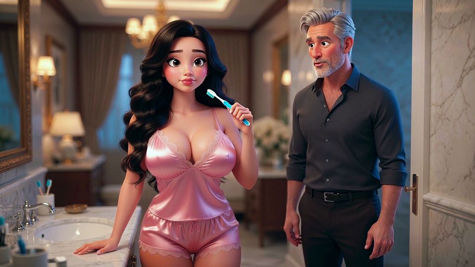 The handsome, wealthy stepfather politely asked his stepdaughter to thank him for everything he did