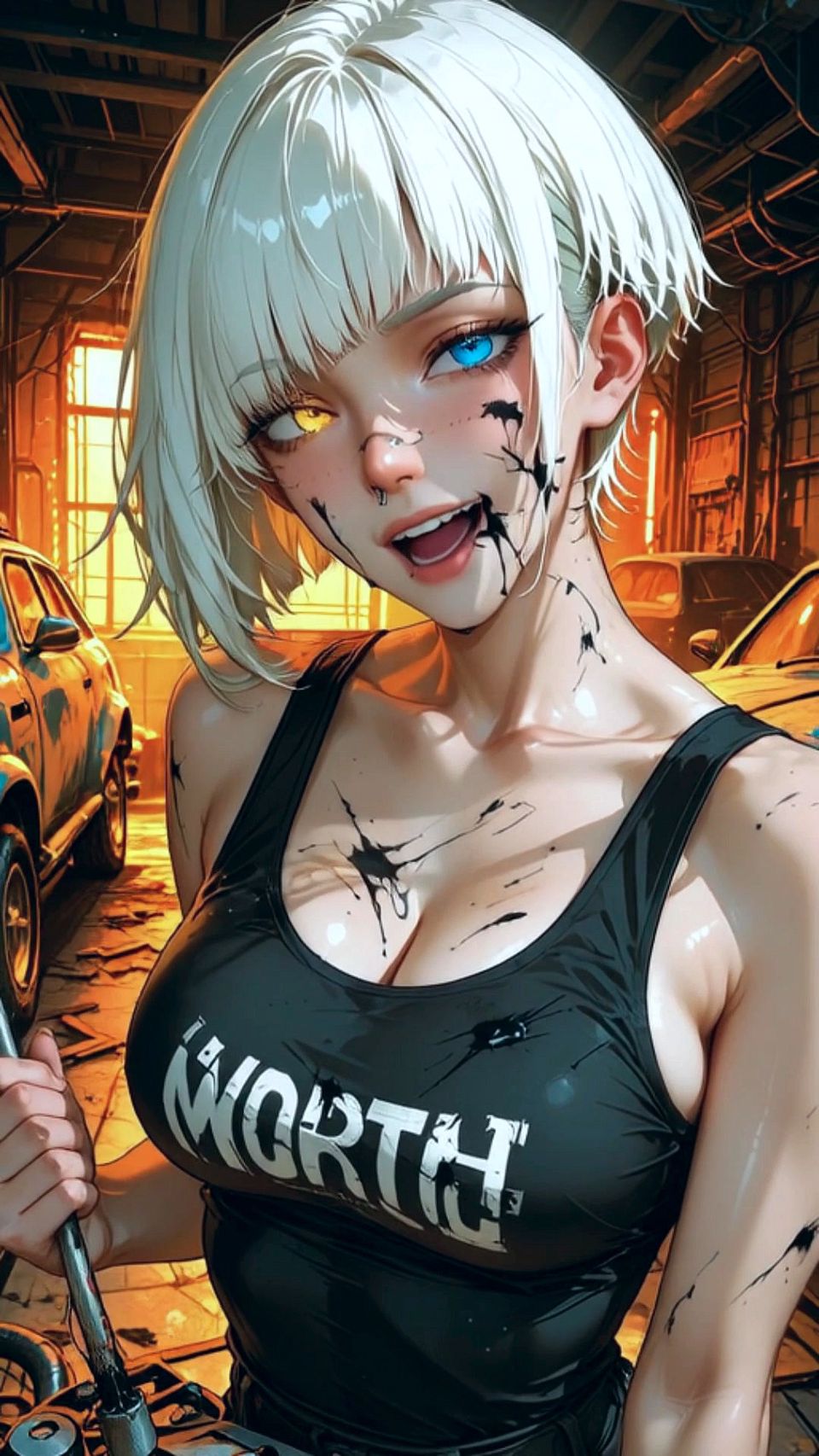 Hot Big Tits Mechanical Teen Rides Her Favorite Client's Big Cock - AI-Generated Content