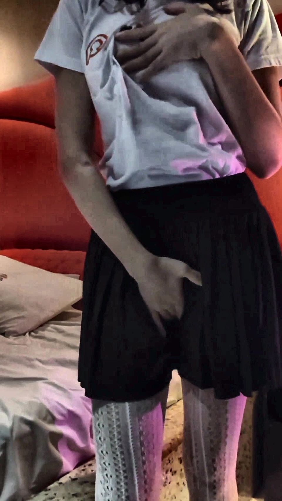 Somewhat Naughty College Girl with Flashing Ass