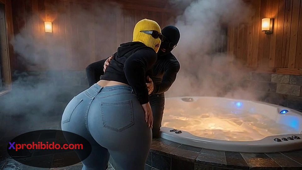 Big Ass Girl Bouncing Her Enormous Butt in Thin Thong
