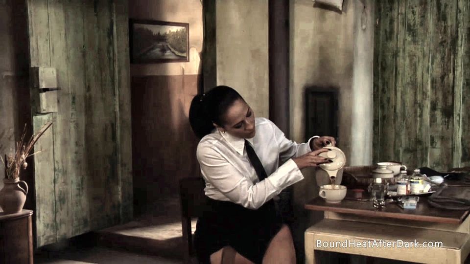 Naughty Blonde Lesbian Slave Moans From Fingering With Madame