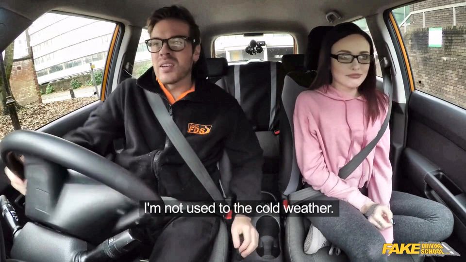 Fake Driving School - Wild & Naughty Petite American Chloe Carter Strips in a Car with Ryan & Requests a Rough Anal Poke