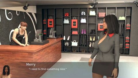 Project Hotwife - Gameplay - Roleplay - Shop Clerk Shows Cloths to Hotwife