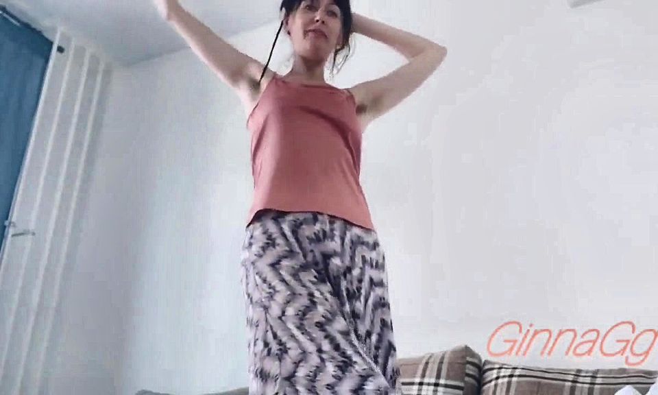 Ginnagg Super Hairy Pussy Demands Your Tongue Between Her Legs!
