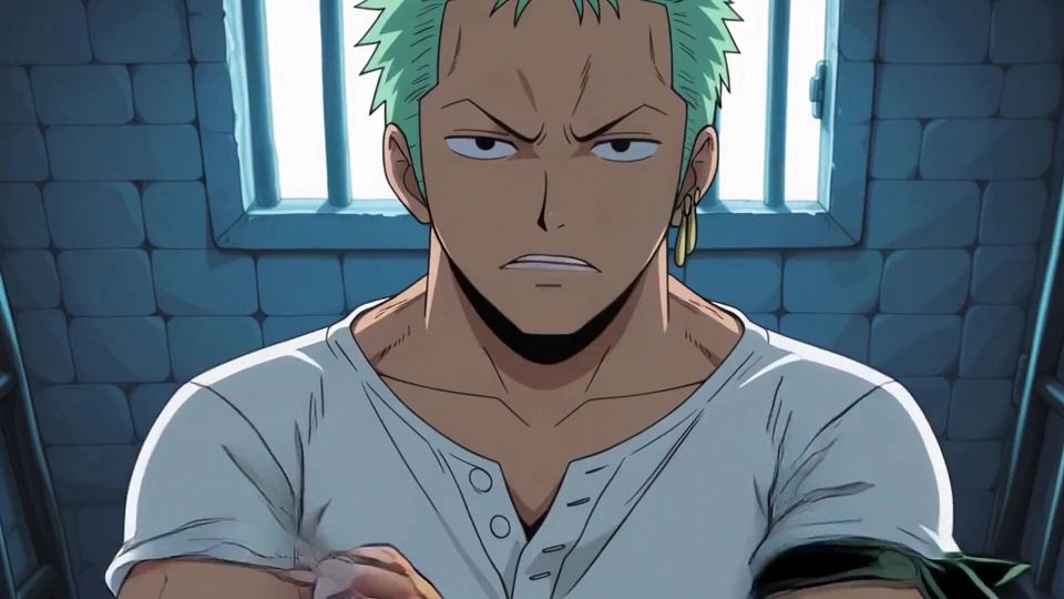 Nico Robin Fucks with Zoro in a Prison Cell! One Piece Uncensored Hentai POV
