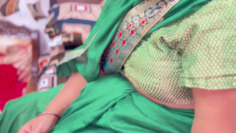 Naughty Stepbrother Shows Condom to Horny Desi Chachi & Fucks Her Hard