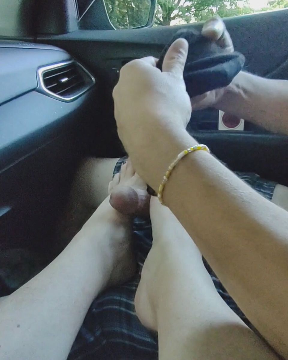 Black Ankle Sock Footjob Sockjob - Cum on Socks